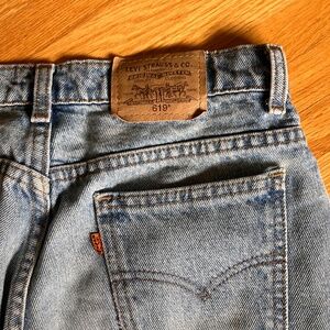 Vintage Levi's Denim Shorts Orange Tag Size Small